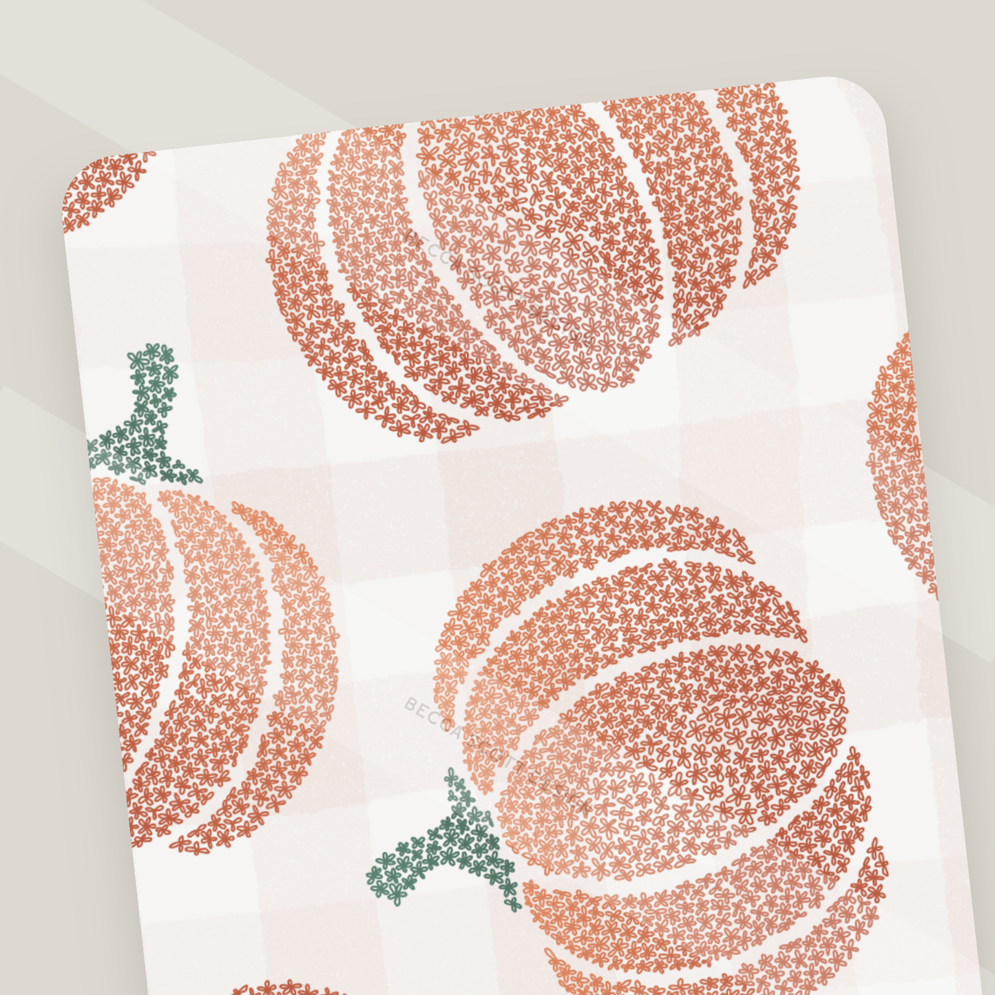 Pumpkin Print Bookmark