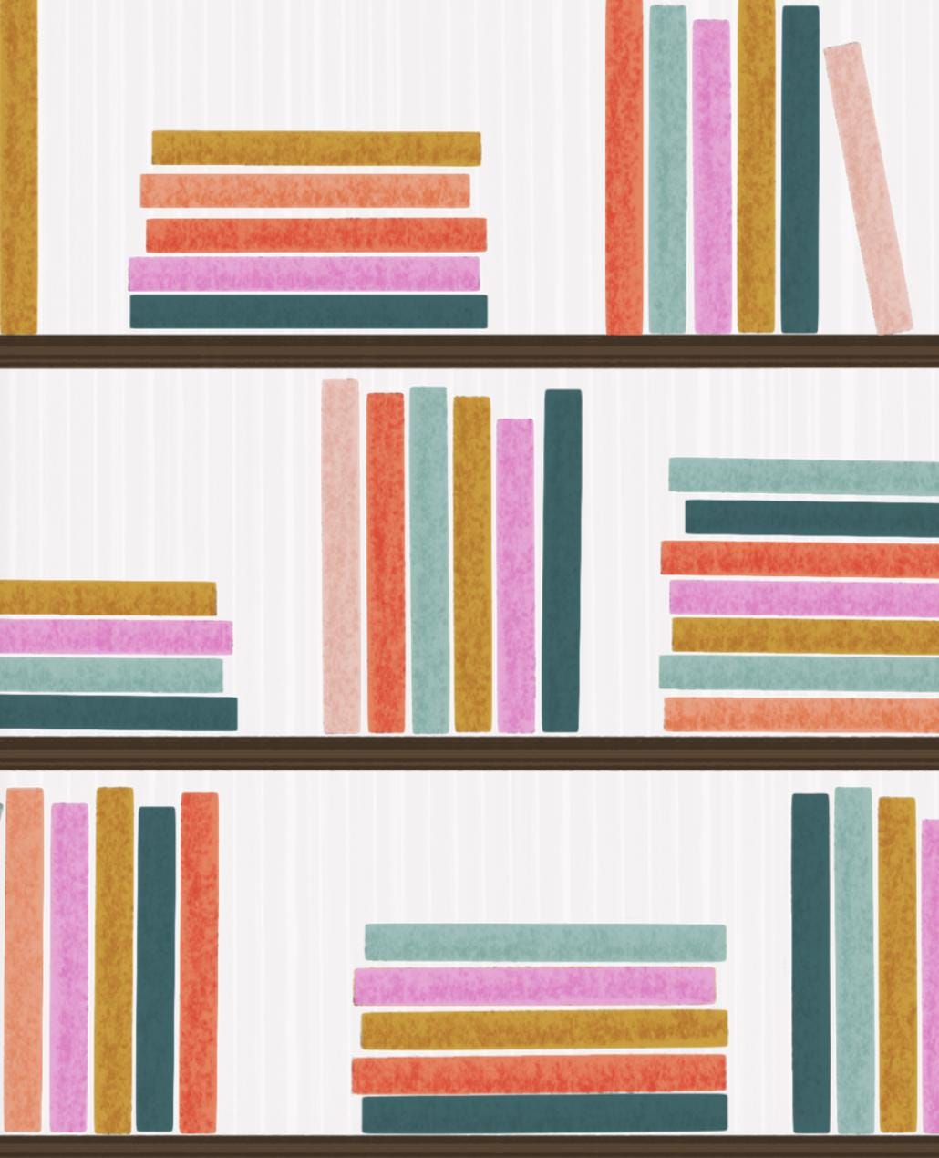 Cozy Bookshelf Framed Print