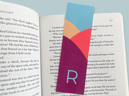 Custom Monogram Bookmark