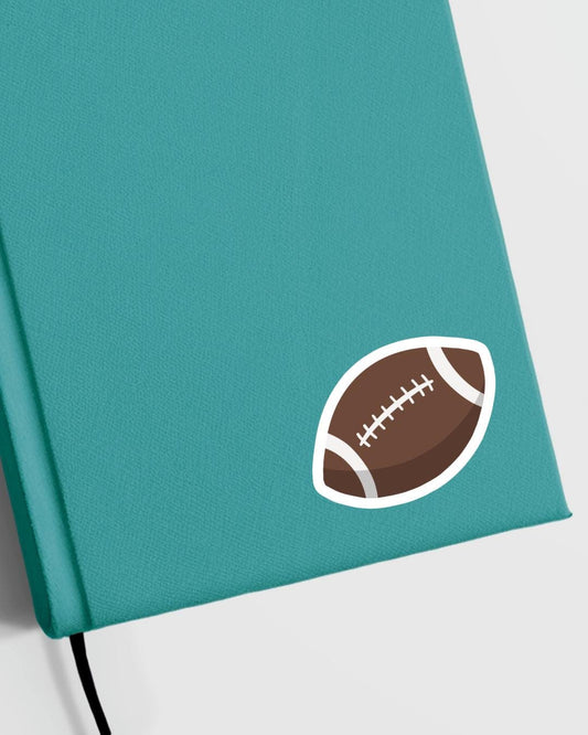 Football Sticker: Hand-Drawn, Water Resistant Decal