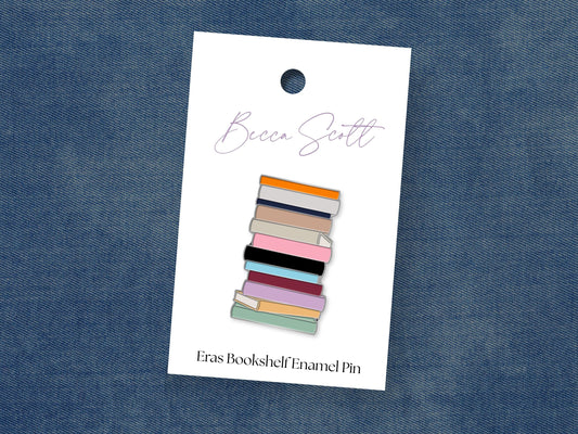 Eras Bookshelf Enamel Pin