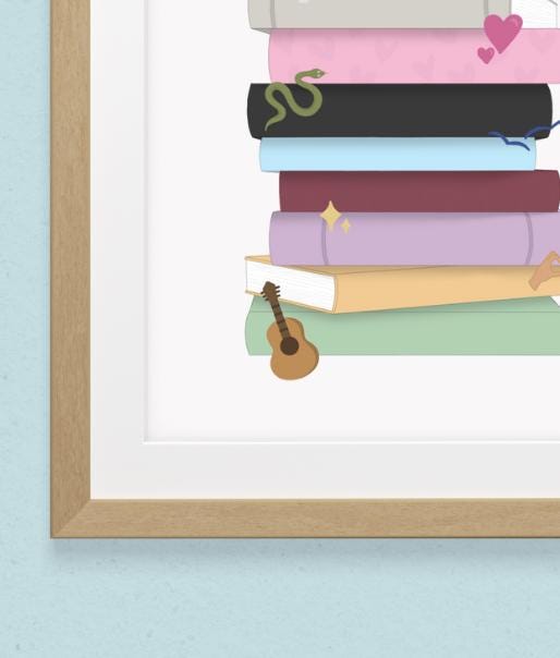 Eras Bookshelf Print