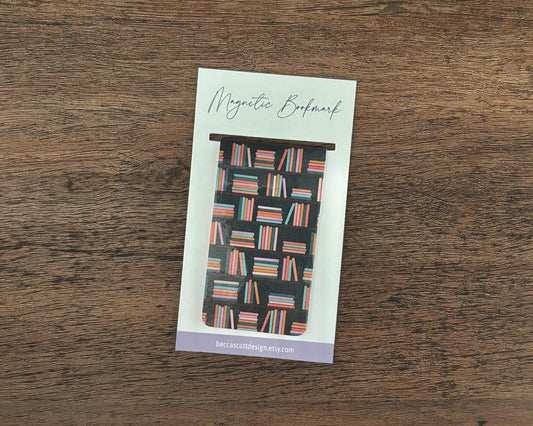 Bookshelf Print Magnetic Bookmark