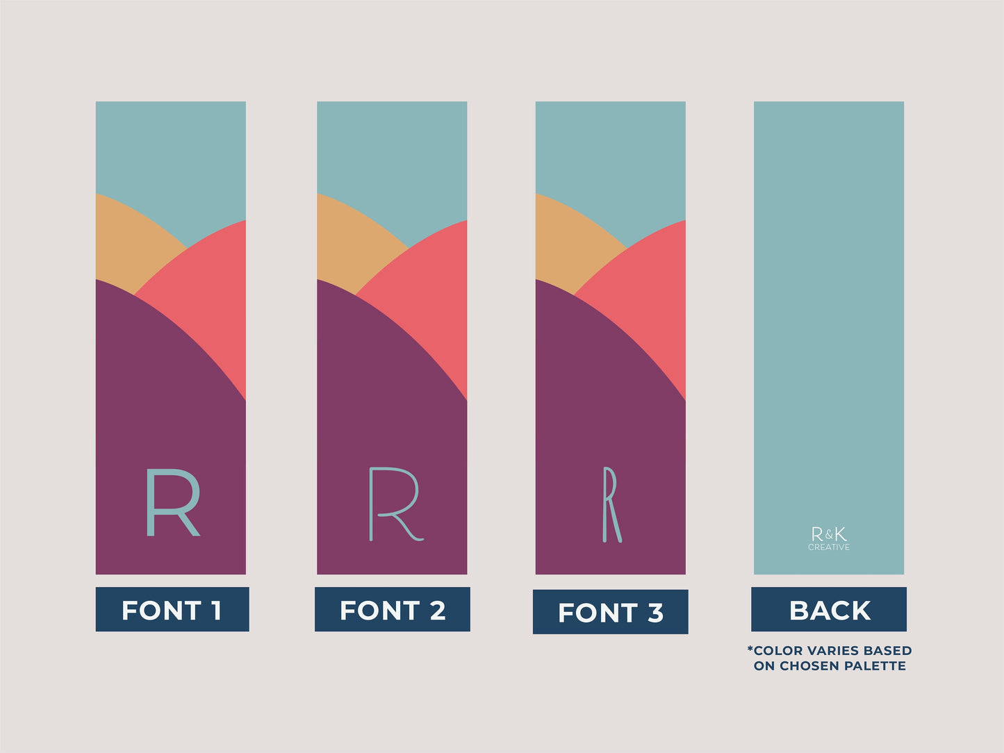 Bookmark | Custom Monogram