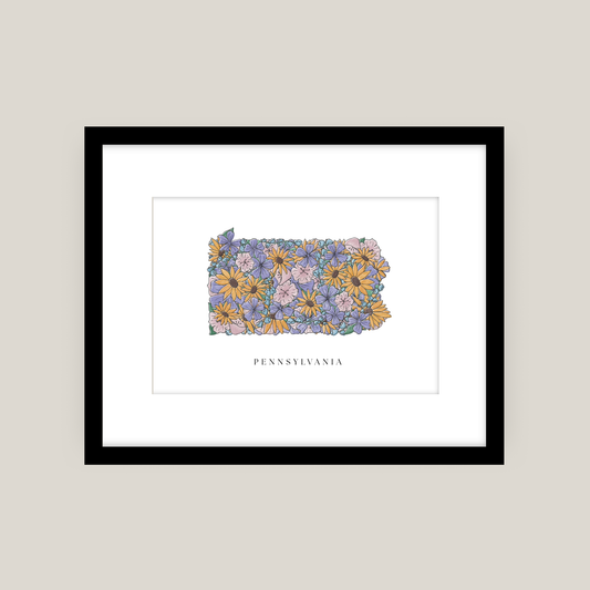 State Flowers Framed Print