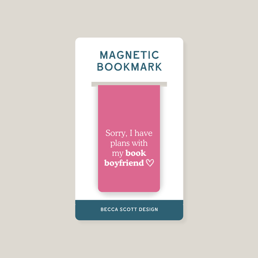 Sorry, I Have Plans With My Book Boyfriend Magnetic Bookmark