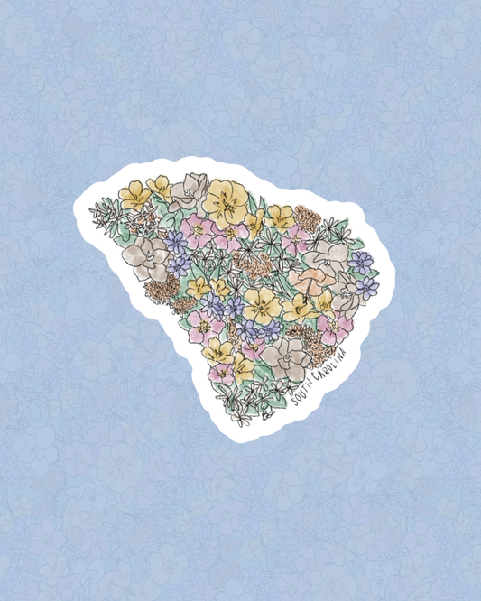 Sticker | South Carolina State Flowers