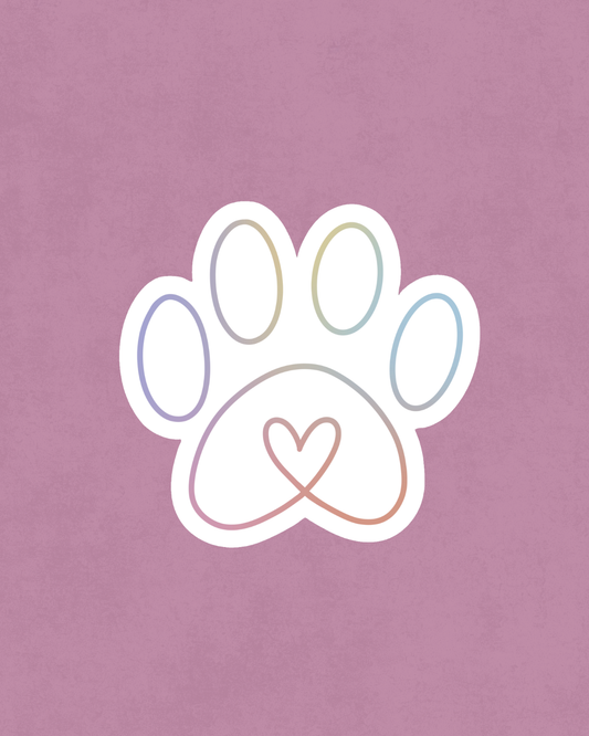 Sticker | Paw Print (Supports Local Shelter)