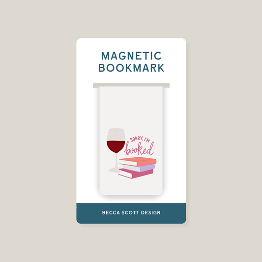 Sorry I'm Booked Magnetic Bookmark