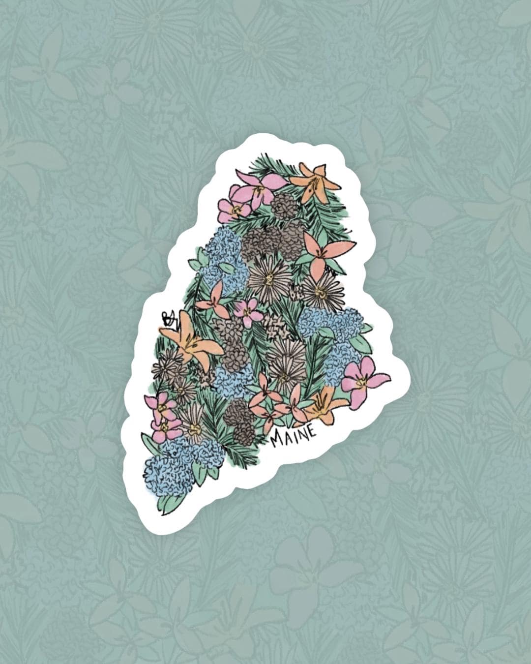Sticker | Maine State Flowers