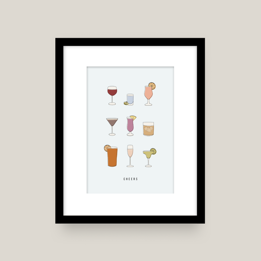Cheers Cocktail Framed Print