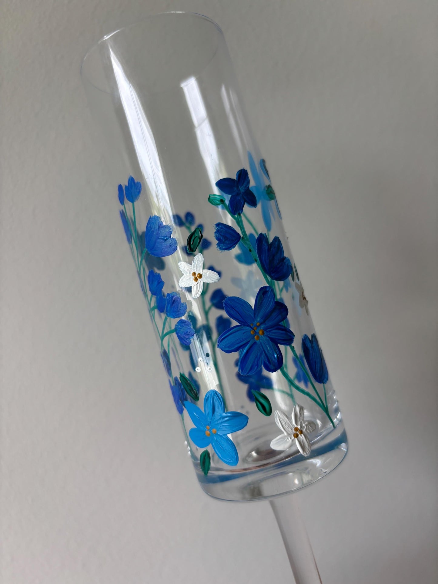 Hand Painted | Floral Champagne Glasses
