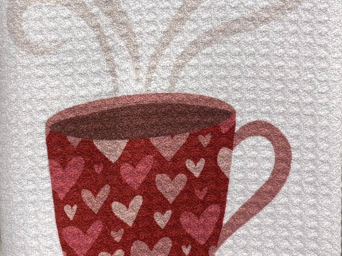I love you a latte Kitchen Towel